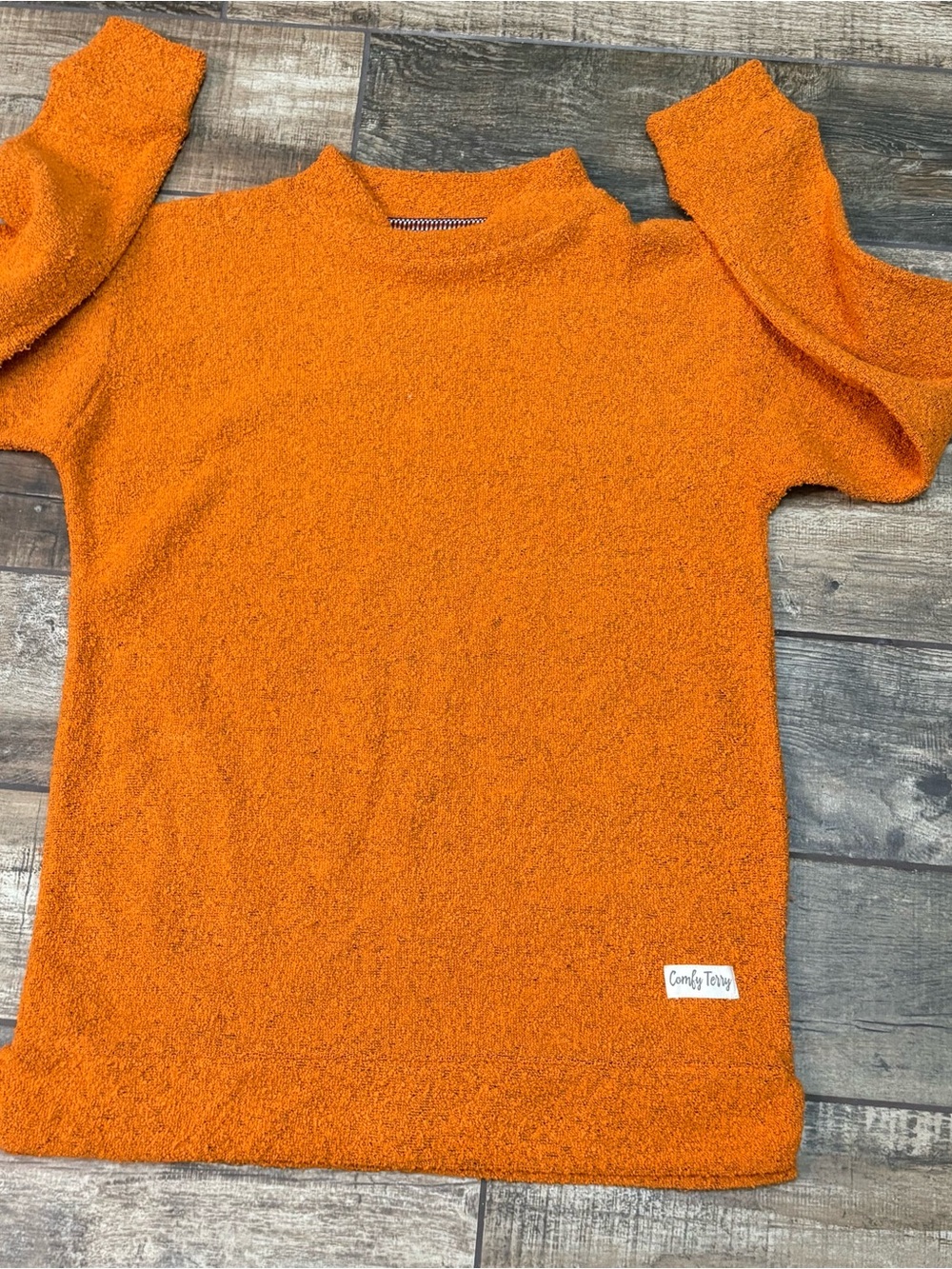 Men's Bright Orange Crewneck Sweater
